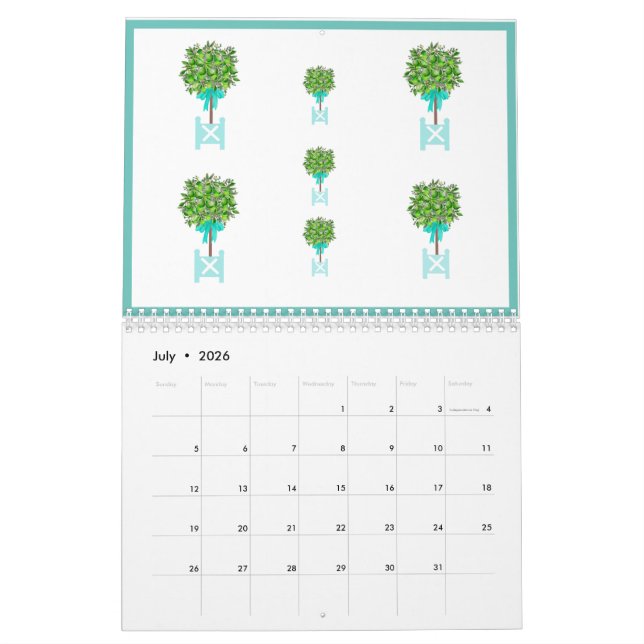 Lime Tree Topiary Garden Plant Box  Calendar (Jul 2026)