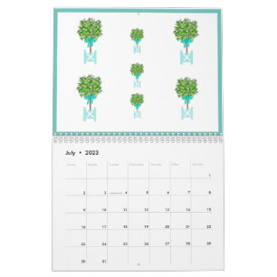 Lime Tree Topiary Garden Plant Box  Calendar