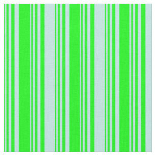 Lime & Turquoise Coloured Pattern of Stripes Fabric