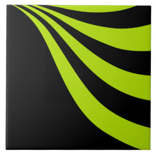Lime Wave Ceramic Tile