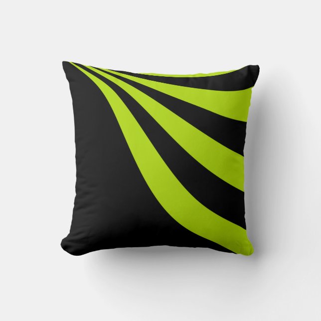 Lime Wave  Cushion (Front)