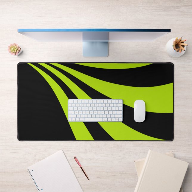 Lime Wave  Desk Mat (Office 1)