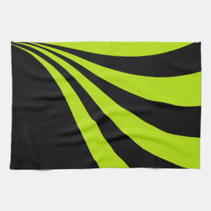 Lime Wave Tea Towel