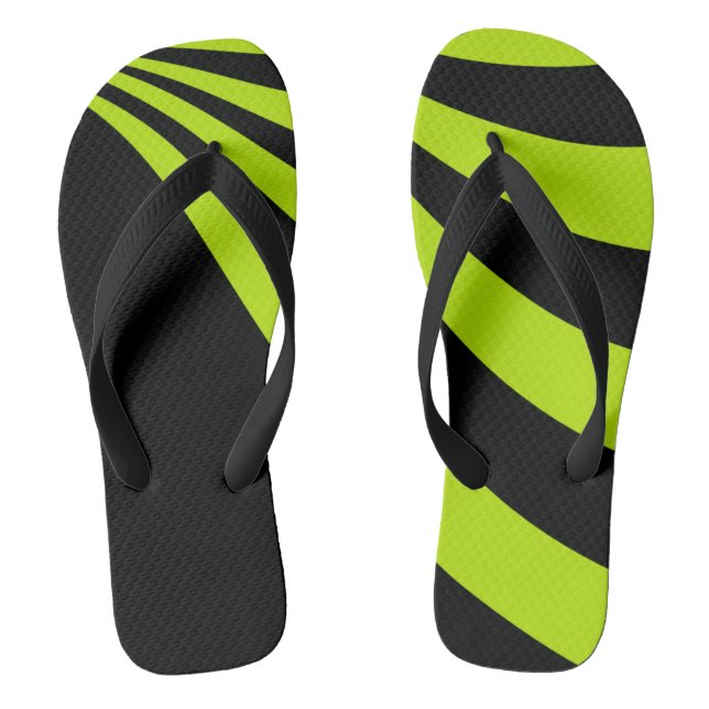 Lime Wave  Thongs (Footbed)