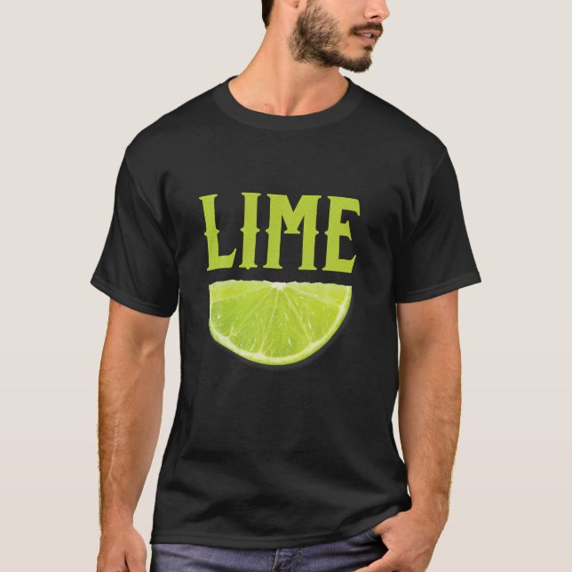 Lime Wedge Halloween Group Matching Costume DIY T-Shirt (Front)