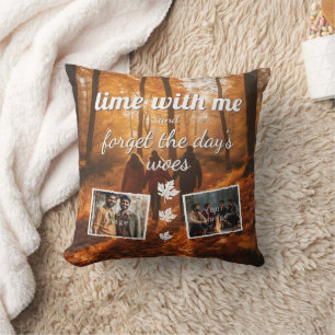 lime with me, forget the day's woes Foto Vorlag Cushion
