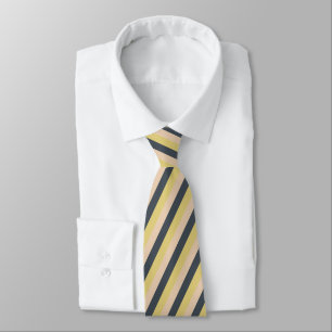 Lime Yellow Bluish Grey Diagonal Striped Graphic Tie