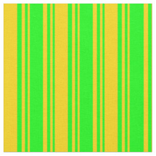 Lime & Yellow Coloured Striped/Lined Pattern Fabric
