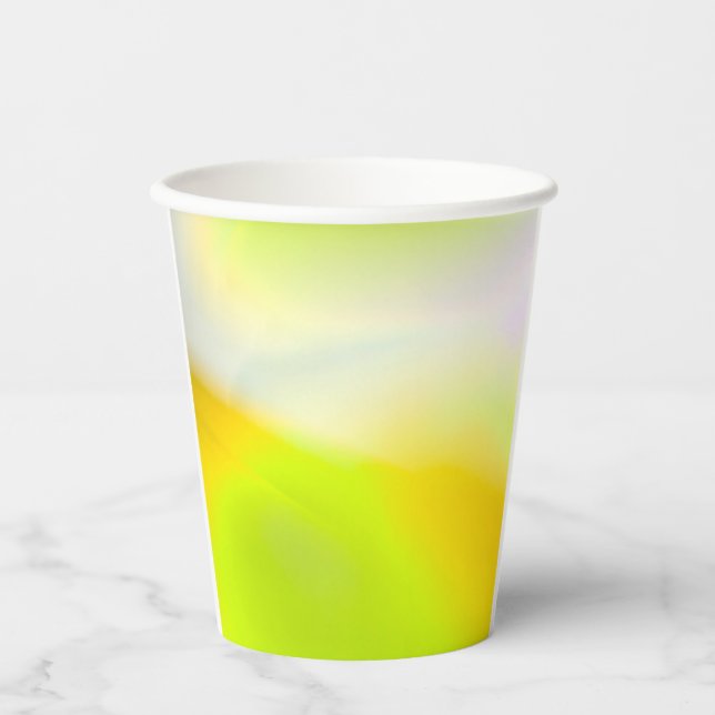 Lime Yellow Paper Cup (Front)