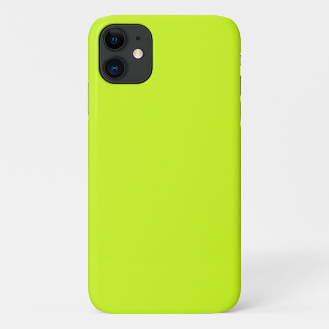 Lime yellow (solid colour) Case-Mate iPhone case (Back)