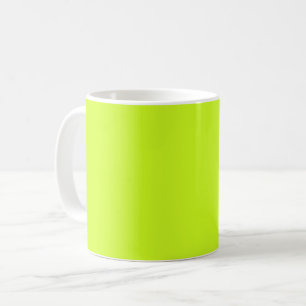 Lime yellow (solid colour) coffee mug