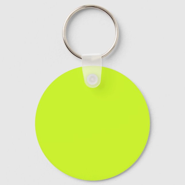  Lime yellow  (solid colour)  Key Ring (Front)