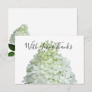 Limelight Hydrangea Blank Floral Thank You Cards