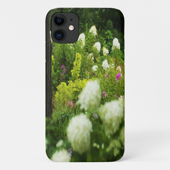 Limelight Hydrangeas in My Rubio Garden Case-Mate iPhone Case (Back)