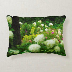 Limelight Hydrangeas in My Rubio Garden Decorative Cushion