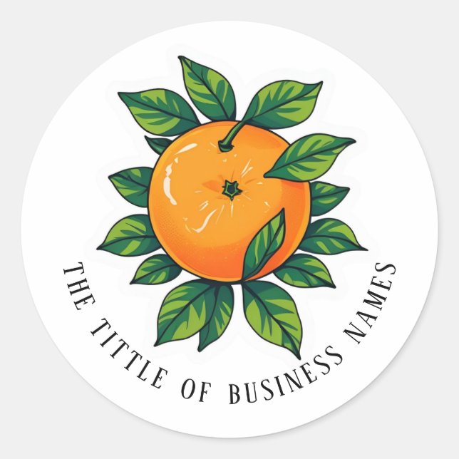 Limencello | Black & White Modern Text  Classic Round Sticker (Front)