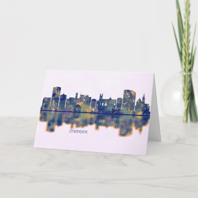 Limerick Skyline Holiday Card (Front)
