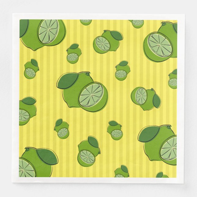 Limes Illustration Napkin (Front)