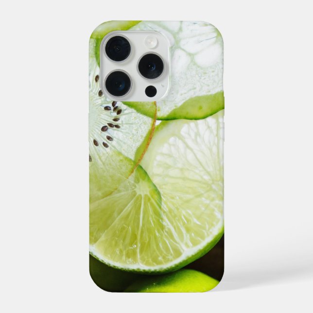 Limes, Kiwis, & Cucumbers iPhone Case (Back)