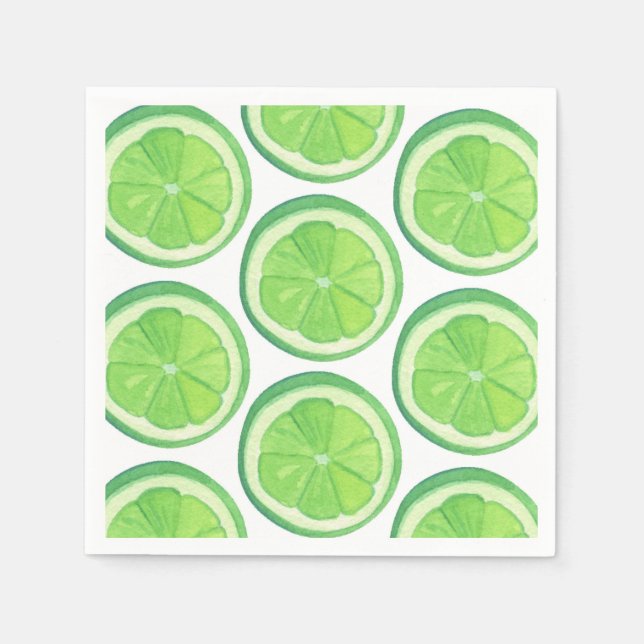 Limes - Paper Napkins (Front)