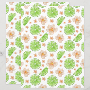 Limes Scrapbook Paper