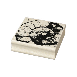Limestone ammonite fossil  rubber stamp
