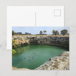 Limestone Cliffs and Emerald Waters  Postcard