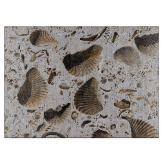 Limestone Fossils Cutting Board