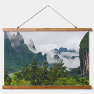 Limestone Hills   Yangshuo, Guangxi, China Hanging Tapestry