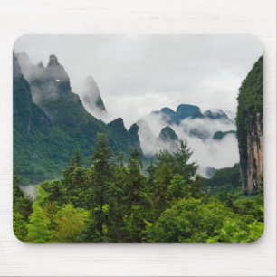 Limestone Hills   Yangshuo, Guangxi, China Mouse Pad
