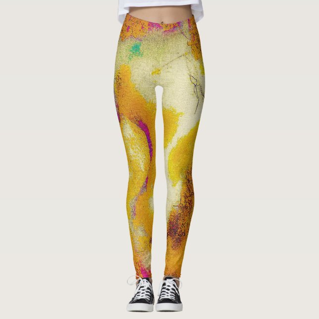 Limestone in Mustard Leggings (Front)
