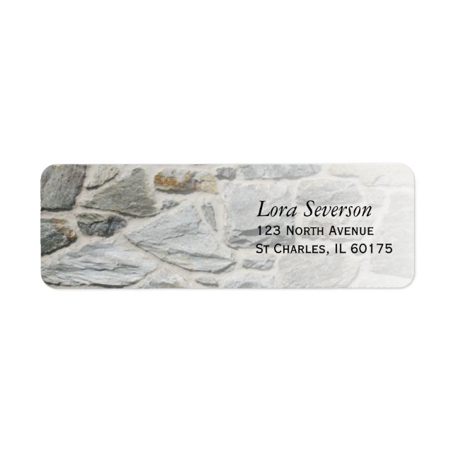 Limestone Return Address Labels (Front)