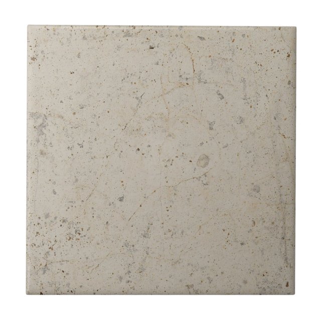 Limestone simple rustic print  ceramic tile (Front)