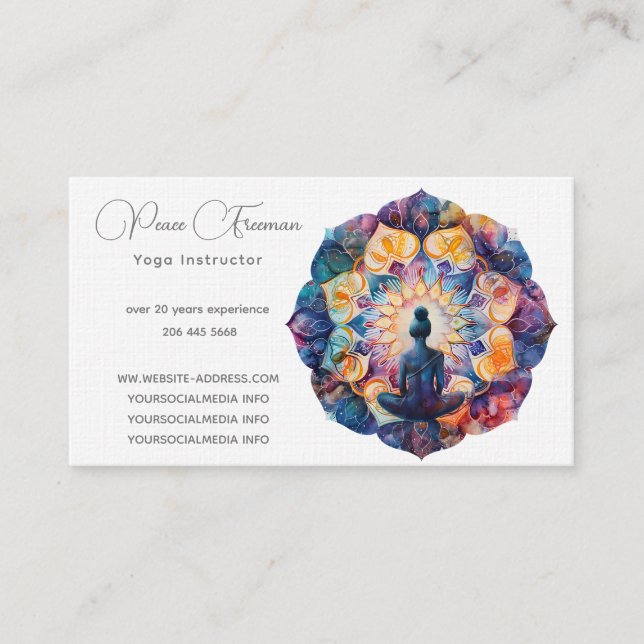 Liminal Journey Mandala I Business Card (Front)