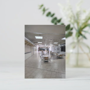 Liminal Space Nearly Abandoned Mall Foodcourt Postcard