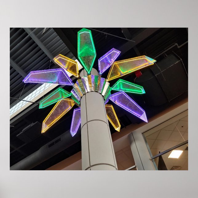 Liminal Space of Neon Dream Palms Ken Gauge Photo Poster (Front)