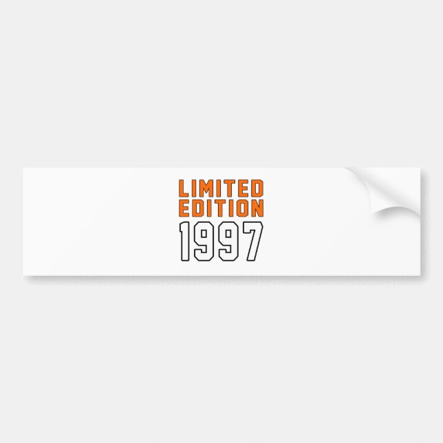 Limited Edition 18 Birthday Designs Bumper Sticker (Front)