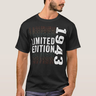Limited Edition 1943 Awesome 80th Birthday T-Shirt