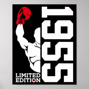 Limited Edition 1955 Boxer 70th Birthday Boxing Poster