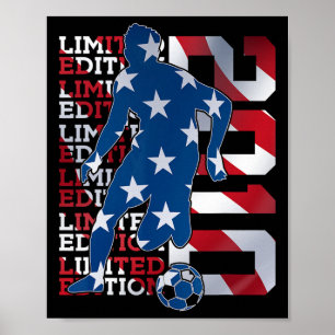 Limited Edition 2010 16 Years Soccer 16th Birthday Poster