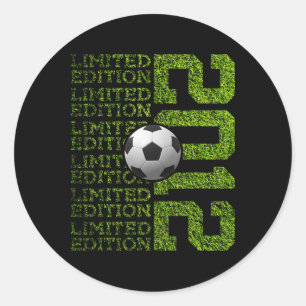 Limited Edition 2012 Soccer 14th Birthday  Classic Round Sticker