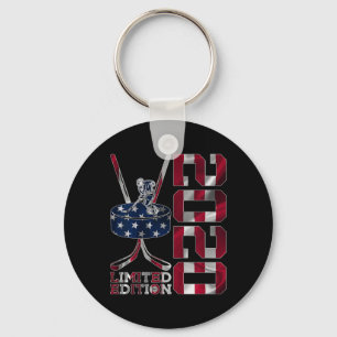 Limited Edition 2025 Ice Hockey 6th Birthday Key Ring
