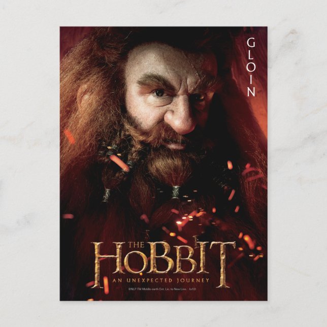 Limited Edition Artwork: Gloin Postcard (Front)