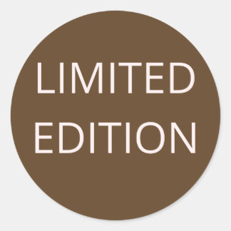 limited edition classic round sticker