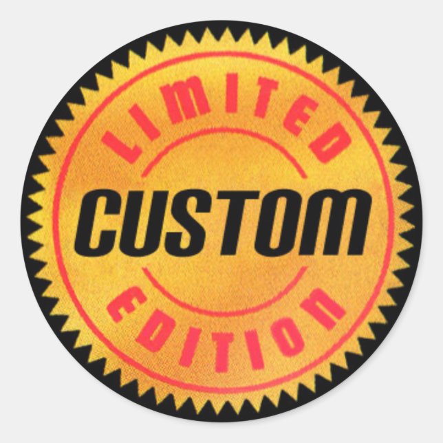 Limited Edition: Custom Round Stickers (Front)