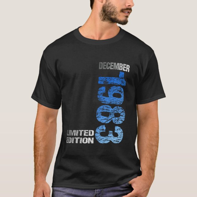 Limited Edition December 1983 40th Birthday 1983 L T-Shirt (Front)
