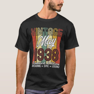Limited Edition May 1938 83Rd Birthday Vintage T-Shirt