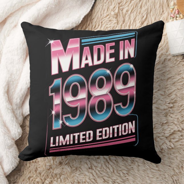 Limited Edition Retro 1989 Throw Pillow (Blanket)