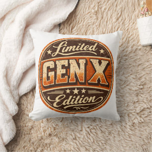 Limited Gen X Edition Vintage Decorative Pillow