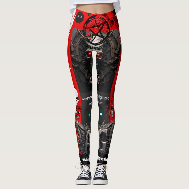 Limited Series Suno.com ADGMUSIC Yoga Leggings (Front)
